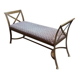 Shaver Howard Metal Frame Bench + Padded Upholstered Seat