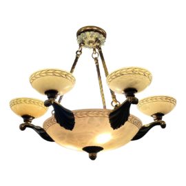 Mariner Lighting Spanish Nine Light Alabaster Chandelier