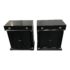 Bethlehem Furniture Black Lacquered + Gold Accents Nightstands, Pair