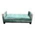 J F Fitzgerald Furniture Co. Custom Design Texturized Teal Velvet Day Bed. Original Price: $8,500