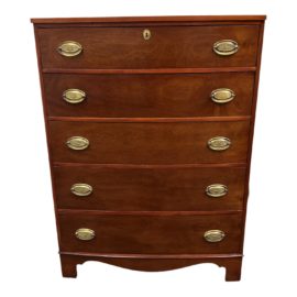 National Furniture Company Five Drawer High Boy Dresser