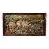 Vintage Monumental Balinese Carved Teak Panel