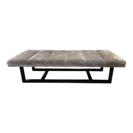 Custom Design Velvet Bench. Original Price: $2,400
