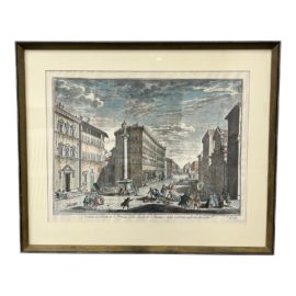 Giuseppe Zocchi Signed + Framed Print of Church in Italy