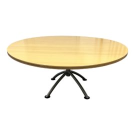 Fillamento Round Primetime Maple Finish Coffee Table. Original Price: $2,066