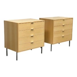 Niels Bendtsen Four Drawer Dressers, a Pair