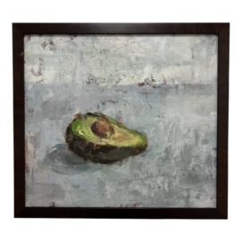 Still Life Palette Knife Avocado Painting