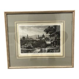 Framed + Matted Rendering of 'Verdura Generale Di Firenze'