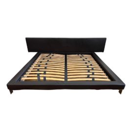 Eastern King Cappellini Platform Leather Bed Frame. Original Price: $8,000
