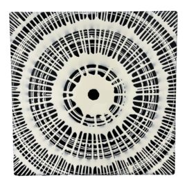 Circa 2007 Gravity #2 Black + White Resin Bullseye Artwork, Signed + Dated