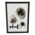 Signed + Numbered 'What' Flattened Flowers in Black and White