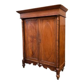 Antique Teak Linen Cabinet