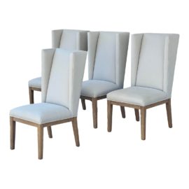 Restoration Hardware Stewart Dining Chairs, Set of Four. Original Price: $7,720