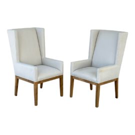 Restoration Hardware Stewart Head Chairs, a Pair. Original Price: $4,260