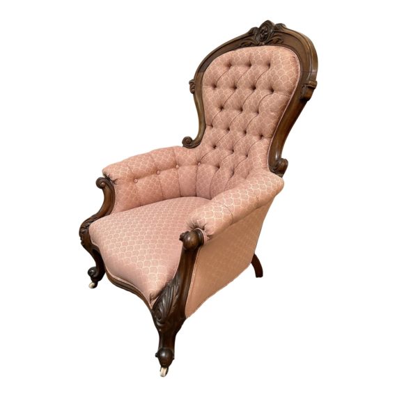 antique-victorian-balloon-back-parlor-carved-walnut-arm-chair-3745