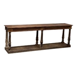 Vintage Reclaimed Wood Large Sofa/Entry Console Table