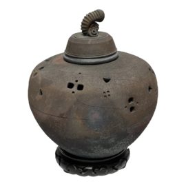 1984 Vintage Roku Ceramic Vase + Lid