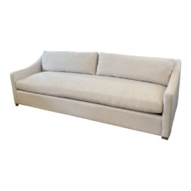 Restoration Hardware Belgian Slope Arm Bench Seat Sofa. Original Price: $3,995