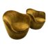 Design Within Reach Lina Kroll Saffron Velvet Swivel Chairs, a Pair. Original Price: $5,990