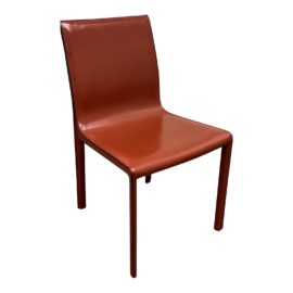 NEW Pacific Direct Gervin Cordovan Recycled Leather Chair. Original Price: $250