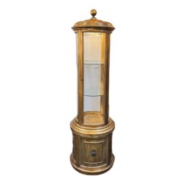 Vintage Italian Round Display Cabinet