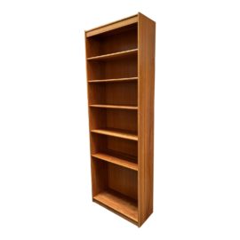 Scandinavian Tall Narrow Bookshelf, Made in Denmark. Original Price: $800