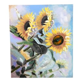 Sunflower + Sunshine Giclee Canvas Print. Original Price: $350
