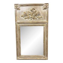 Louis Style Cerused Trumeau Mirror