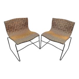Massimo Vignelli for Knoll Handkerchief Chairs, a Pair