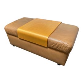 Ekornes Paradise Extension Bench With Storage. Original Price: $1,599