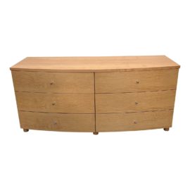 Prealpi Furniture Post Modern Italian Six Drawer Maple Dresser. Original Price: $2,200