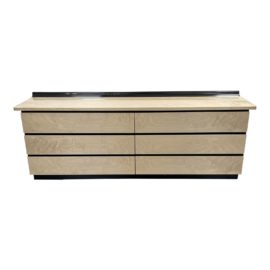 La Falegnami Betula Model: Bd51 Wood Six Drawer Dresser. Original Price: $3,800