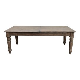 NEW Custom Design Cerused Farmhouse Extension Table