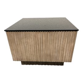 Custom Design Muggia Antique Copper Ribbed Side Table
