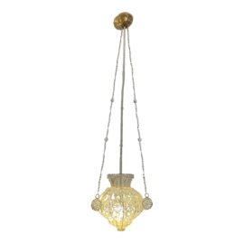 Sherle Wagner Crystal Beaded Chandelier + Custom Canopy
