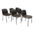 Design Within Reach Omar De Biaggio Leather 'Jobs' Chairs, Set of Six. Original Price: $4,170