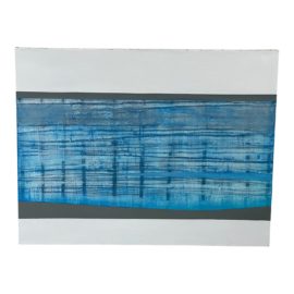 Ed Calhoun "Gray Green Panorama" Oil on Canvas Signed + Dated 2006