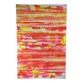 Ed Calhoun “Flourescent Streak" Oil on Canvas Signed + Dated 2010