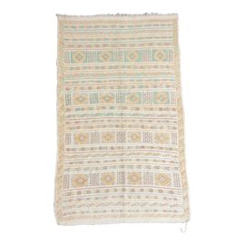 Marrakesh Woven Cotton Tribal Pattern Rug - 4′8″ × 8′4″
