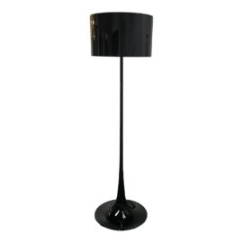 Flos Sebastian Wong Spun T1 Black Floor Lamp. Original Price: $2,425
