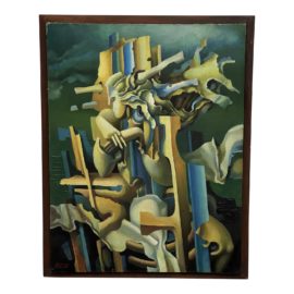 1981 Gennady Troshkov 'Night Wind' Oil on Canvas