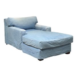 Quatrine New Yorker Chaise Lounge, Slipcover