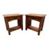 Bent Wood Mission Style Nightstands, a Pair