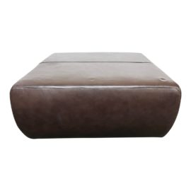 Room & Board Lind Square Leather Ottoman + Casters. Original Price: $750