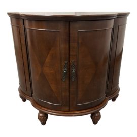 Vintage Bombay Furniture Company Cherry Finish Liquor Cabinet