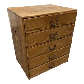 Vintage Pine Five Drawer Dresser