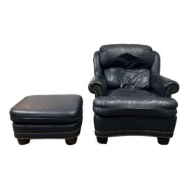 Hancock & Moore Austin Chair + Ottoman. Original Price: $1,790