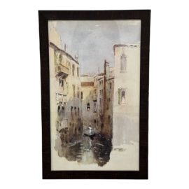 Canals of Venice Watercolor Print
