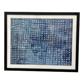 Pottery Barn Abstract Indigo Dots. Original Price: $300