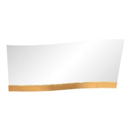 Post Modern Italian Maple Finish Wave Wall Mirror